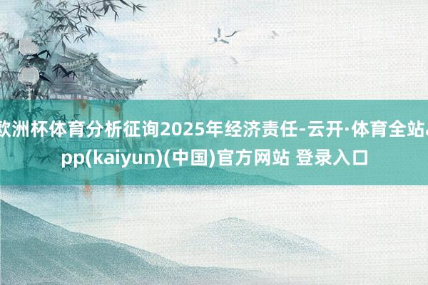 欧洲杯体育分析征询2025年经济责任-云开·体育全站app(kaiyun)(中国)官方网站 登录入口