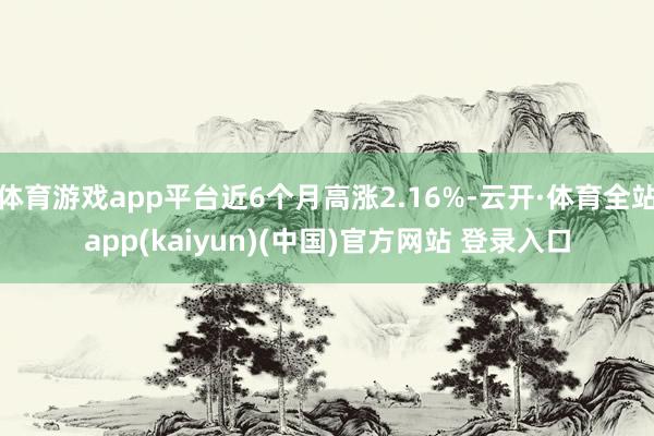 体育游戏app平台近6个月高涨2.16%-云开·体育全站app(kaiyun)(中国)官方网站 登录入口