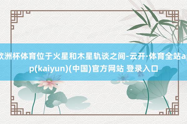 欧洲杯体育位于火星和木星轨谈之间-云开·体育全站app(kaiyun)(中国)官方网站 登录入口